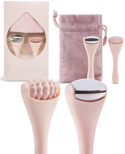 ערכת מיני רולר להפחתת כהויות מתחת לעיניים